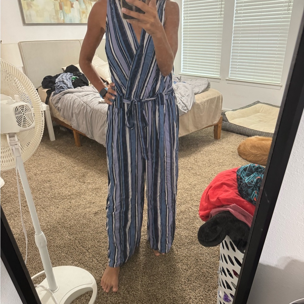 Stripped Jumpsuit